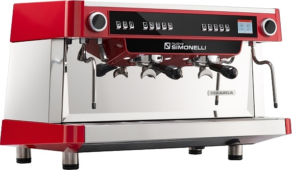 Кофемашина автоматическая Nuova Simonelli Nuova Aurelia VOL XT 2Gr 220V red+PID+high groups+LED+Group Display+Double wall steam wand