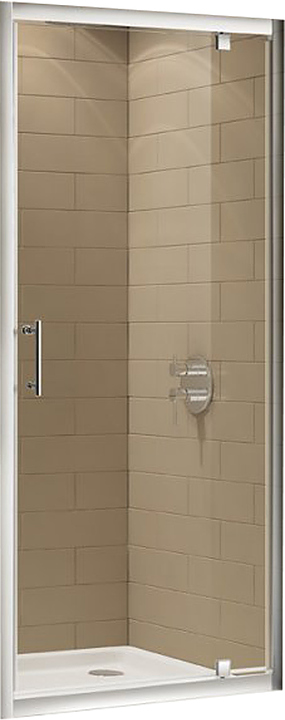 Дверь душевая CEZARES ECO-O-BA-1-90-C-Cr 90х190 см, в нишу, распашная