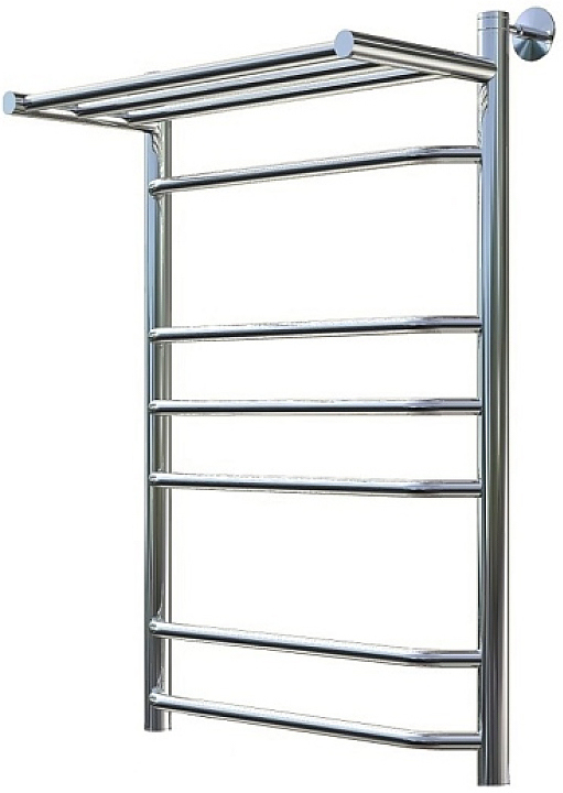 Полотенцесушитель водяной с полочкой Тругор Браво НК 3 П 80х60 см (без углов), хром