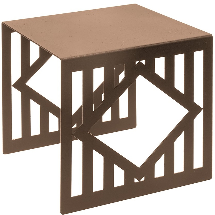 Подставка фуршетная Luxstahl Квадрат 170х170х170 мм бронза