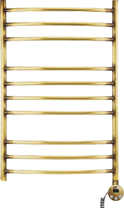 Полотенцесушитель электрический Domoterm Калипсо П10 50x80 см АБР ER, правый, античная бронза