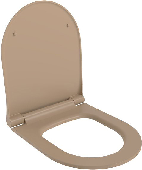 Сиденье для унитаза Ambassador Abner 102T20501S темно-бежевое матовое, тонкое