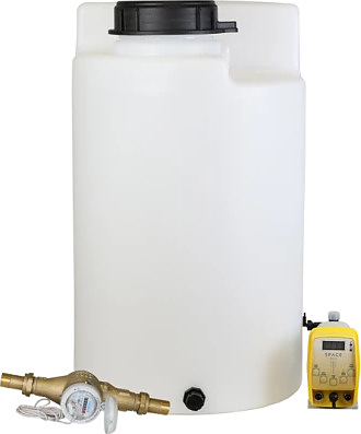 Комплекс дозирования SpaceAqua Dose 500-IMP, емкость 100 л, счетчик Dn25