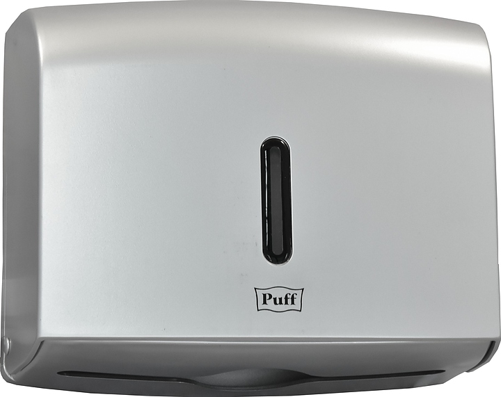 Диспенсер для бумажных полотенец Puff 5120S хром матовый, с ключом