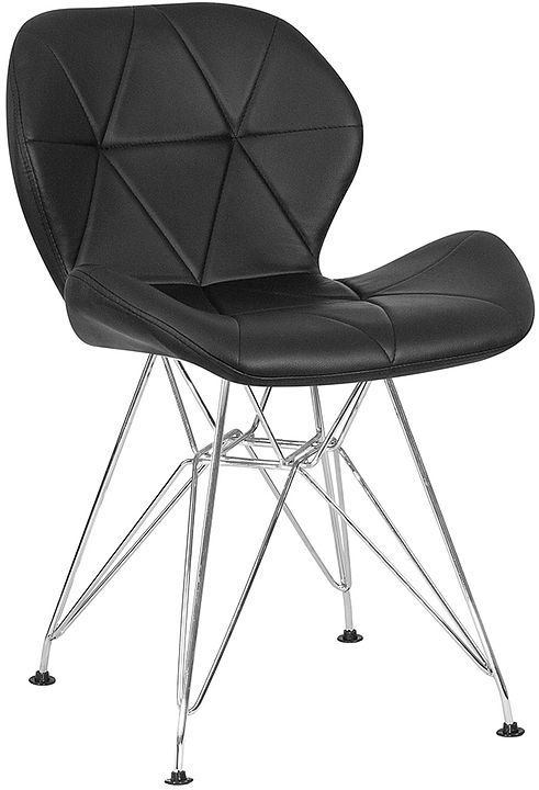 Стул обеденный DOBRIN 302-LMZL BUTTERFLY (черный, хром)