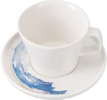 Чашка кофейная Porland Pioli Quartet Aqua 319809 PL (Matte) 80 мл (фарфор)
