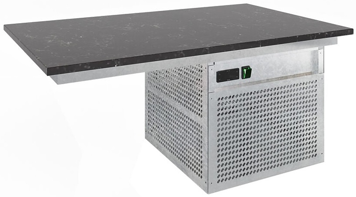 Поверхность холодильная встраиваемая Finist STATIC table ПХВкм-10/6 с кварцевым агломератом