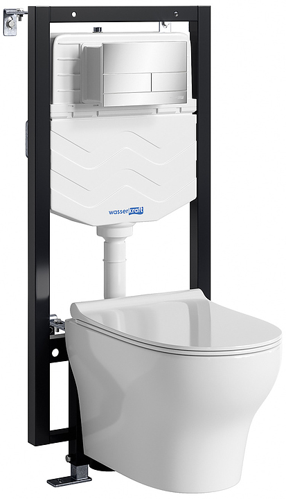 Система инсталляции с унитазом Wasserkraft Vils 56TLT.010.ME.CH04.H001 хром