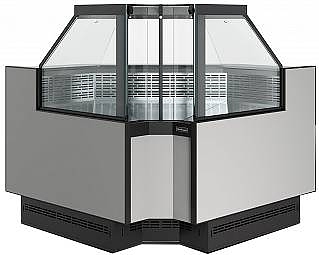 Витрина холодильная Carboma Bavaria 4 GC110 VM 6-1 версия 2.0 (внутренний угол) 9006-9005 (без боковин)