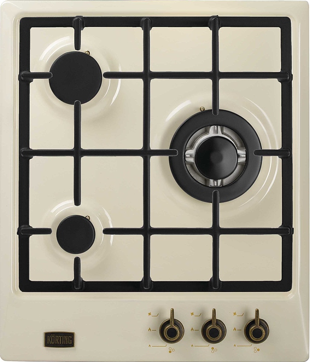 Варочная панель газовая Korting HG 465 CTRB слоновая кость