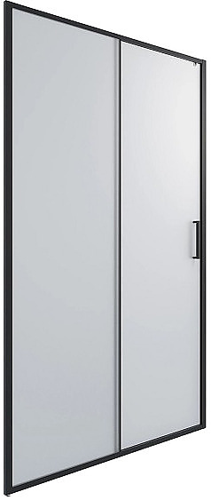 Дверь душевая TIMO TD-150/03F-6 150х195 см, в нишу, раздвижная, стекло матовое, профиль черный