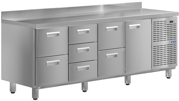 Стол холодильный KAYMAN КСХ-2321/60 (1 дверь, 7 ящиков)