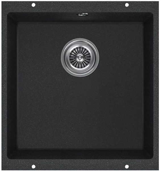 Кухонная мойка KUCHENSTERN 100AN10 UNDER 50 Ku-Granit 430х460х190 мм антрацит