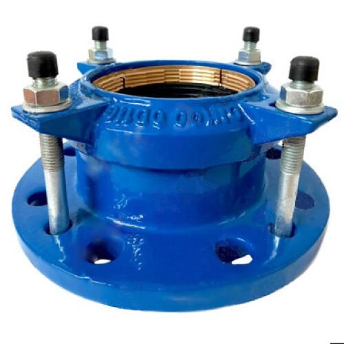 Муфта Россия чугун для ПЭ труб Ду 150 (Дн 160-160) Ру16 L=115мм ПФРК-Е