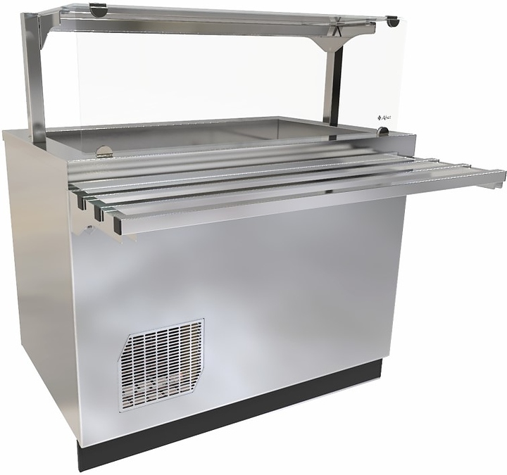 Прилавок-витрина холодильный Abat Сэйла ПВВ(Н)-70Е-НШ нерж.