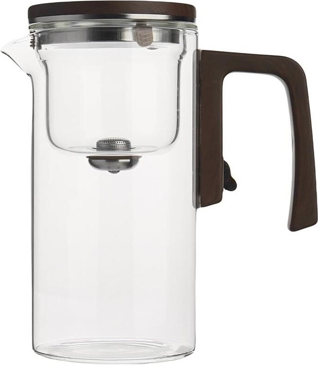 Чайник P.L. Proff Cuisine S0501-3 360 мл d=8,6 см h=14 см с фильтром гунфу, курковый магнитный слив (термостекло / пластик)