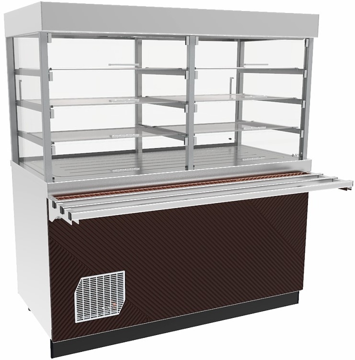 Прилавок-витрина холодильный Abat Сэйла ПВВ(Н)-70Е-С-03-НШ оригами