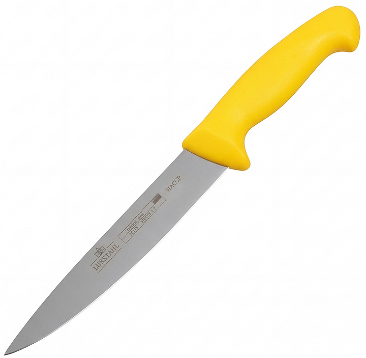 Нож универсальный Китай Luxstahl HACCP W016 6.5" 170 мм желтый