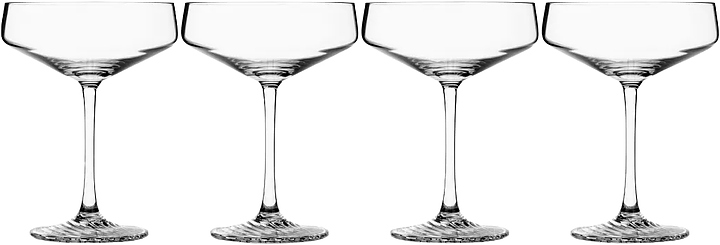 Набор бокалов Zwiesel Glas Echo 123384 для шампанского и коктейля 4 шт.