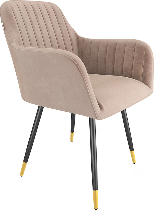 Стул Sheffilton SHT-ST38-1/S95-1 латте / черный муар / золото