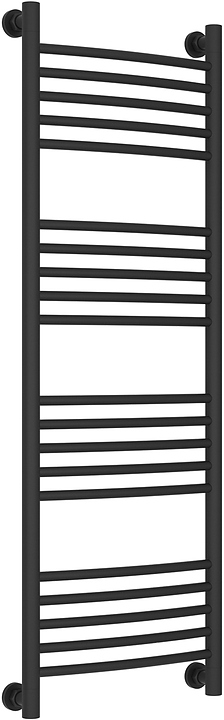 Полотенцесушитель водяной Сунержа Богема+ 120x40 см с выгнутой перемычкой, темный титан муар