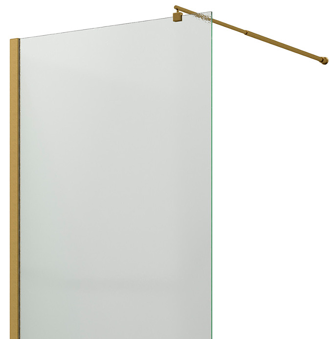 Душевое ограждение Wasserkraft Rur 30W46BG-TXG 2000х1100 мм матовое золото