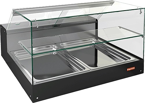 Витрина холодильная HICOLD VRS 2 GN S с полкой