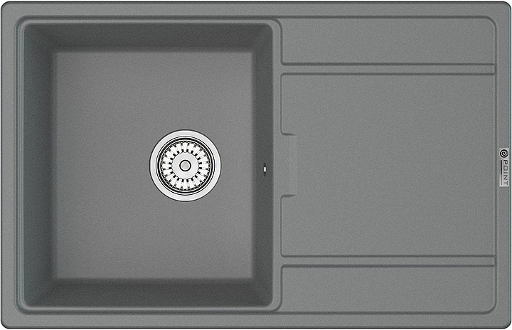 Мойка кухонная Point Лаура 78 PN3005AL серая