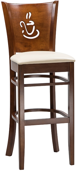 Стул барный DOBRIN 9131-LMU JERRY BAR (кремовый, шоколад)