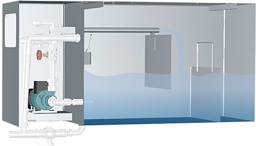 Бак-ресивер FILTECH настенный (под мангал)