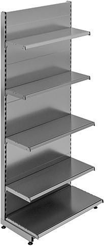 Стеллаж пристенный STAHLER (CRYSPI) Eco Line L=665, H=2250, G=370