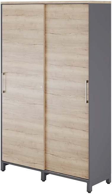 Шкаф для одежды КОБОР HG-120/40/M graphite/natural