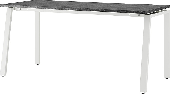 Стол офисный КОБОР AB-160/70 white/glazed