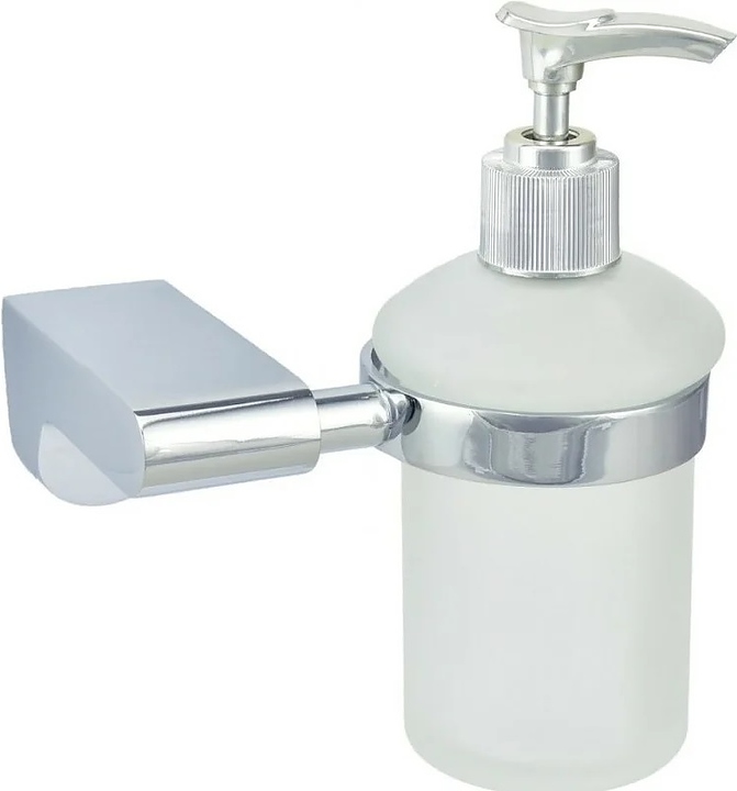 Дозатор жидкого мыла Puff Solinne B-82706 Mirror 350 мл (силумин / стекло матовое) хром / сатин