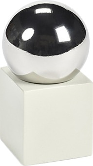 Мельница для перца Serax V8018002, 46х46х99 мм, АБС-пластик / нержавеющая сталь / металлический измельчитель, белая / серебро