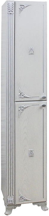 Шкаф-пенал Mixline Людвиг-35 35х186 см левый, патина серебро