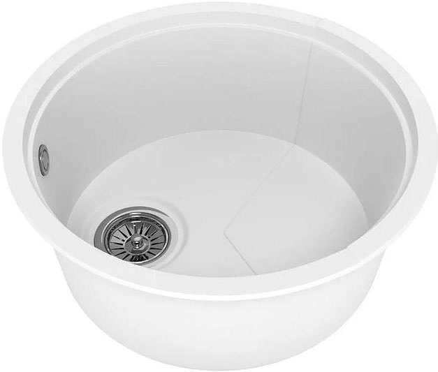 Мойка кухонная KitKraken Lake White O-510.9010 белая