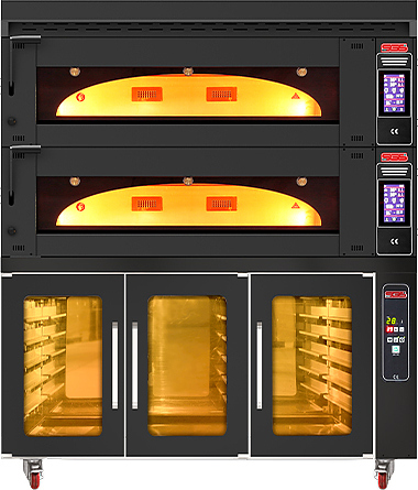 Печь подовая SGS MD/1400/2 с расстоечным шкафом