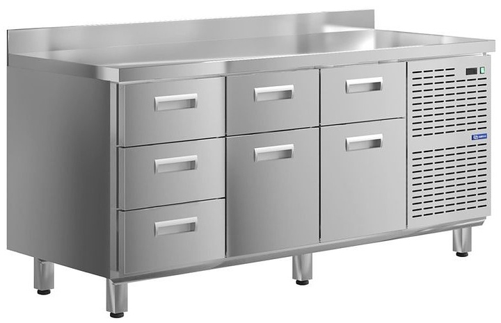 Стол холодильный KAYMAN КСХ-344/70 (7 ящиков)