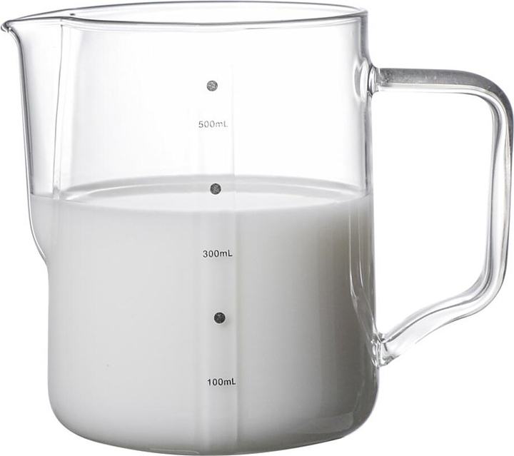 Питчер P.L. Barbossa S0563-1 Coffee Art 500 мл (стекло) с мерной шкалой