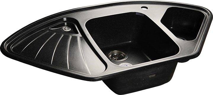 Кухонная мойка GranFest Corner GF-C-1040E черный