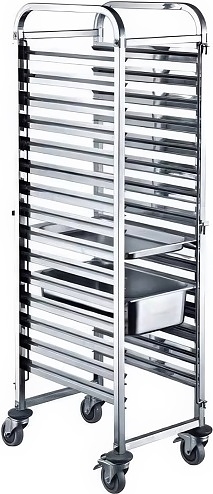 Тележка-шпилька для гастроемкостей CSS TR-15A 15 уровней GN1/1 (нерж. сталь)