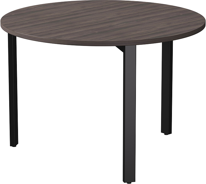 Стол переговорный Everprof EVO D1100 1100x755 мм (ЛДСП / металл) дуб пасадена / черный