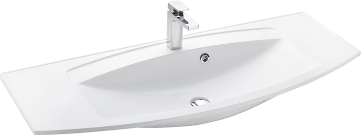 Раковина AQUATON Милан 120 1A704531ML010 120х46 см, литьевой мрамор