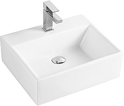 Раковина подвесная Mira MR-3328 32х28 см, с отв. под смеситель, керамика