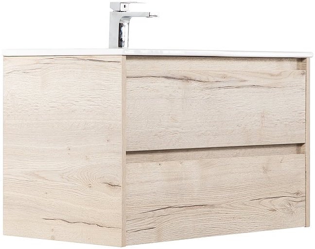 Тумба с раковиной BelBagno KRAFT-1000-2C-SO-BO + BB1000ETL белый матовый