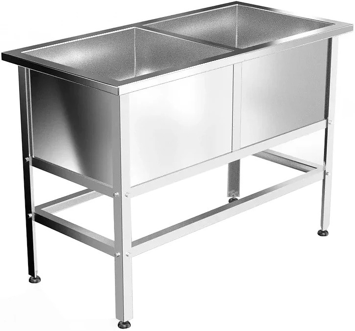 Ванна моечная GPSteel ВМ-2 1240/630/850 Стандарт