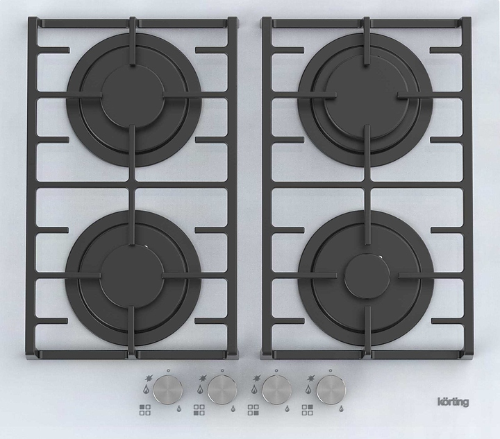 Варочная панель газовая Korting HGG 6805 CW белая