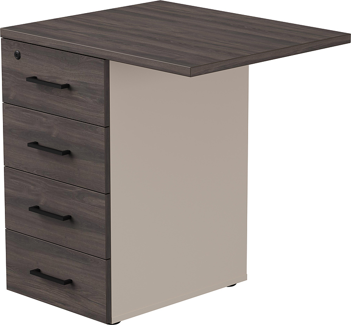 Тумба приставная Everprof EVO 71х60х75,5 см кашемир, дуб Пасадена