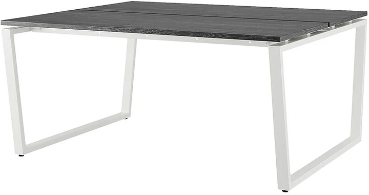 Стол офисный КОБОР OTR/2-180/140 white/glazed